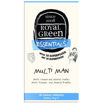 MULTI MAN (ΠΟΛΥΒΙΤΑΜΙΝΗ ΓΙΑ ΑΝΔΡΕΣ) ROYAL GREEN 60caps  MULTI MAN (ΠΟΛΥΒΙΤΑΜΙΝΗ ΓΙΑ ΑΝΔΡΕΣ) ROYAL GREEN 60caps